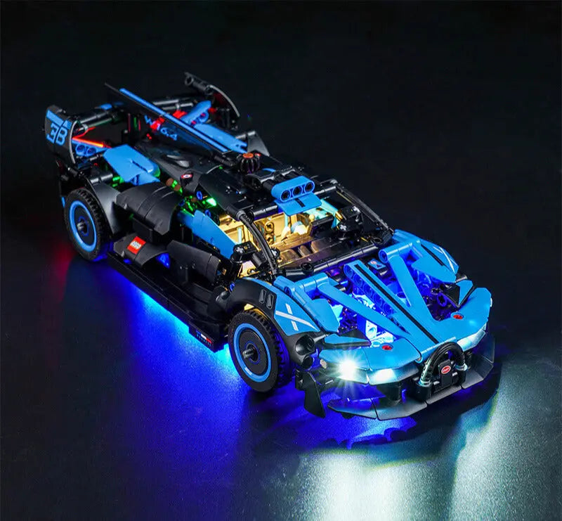 Light Kit for Lego Bugatti Bolide Agile Blue 42162 Bright My Bricks