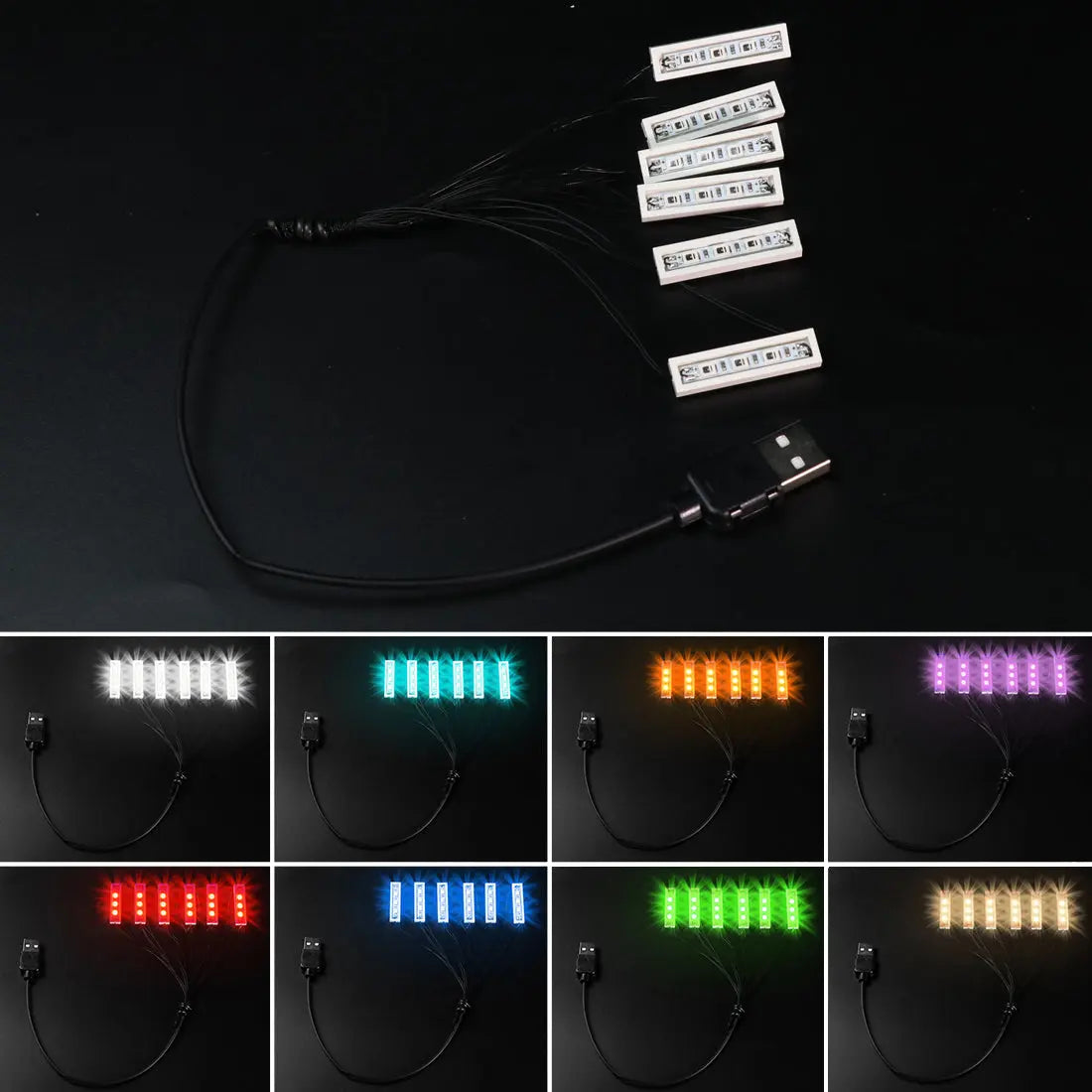 Light Parts for LEGO DIY – 0.5m One-to-Six LED Light Strip Bright My Bricks