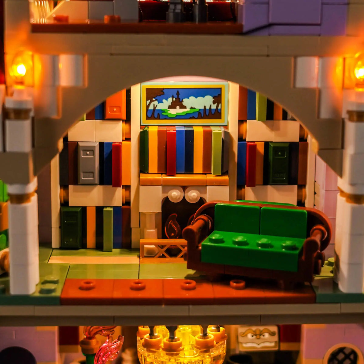 Belle's Grand Library — Light Kit for LEGO® Disney Beauty and the Beast Castle #43263