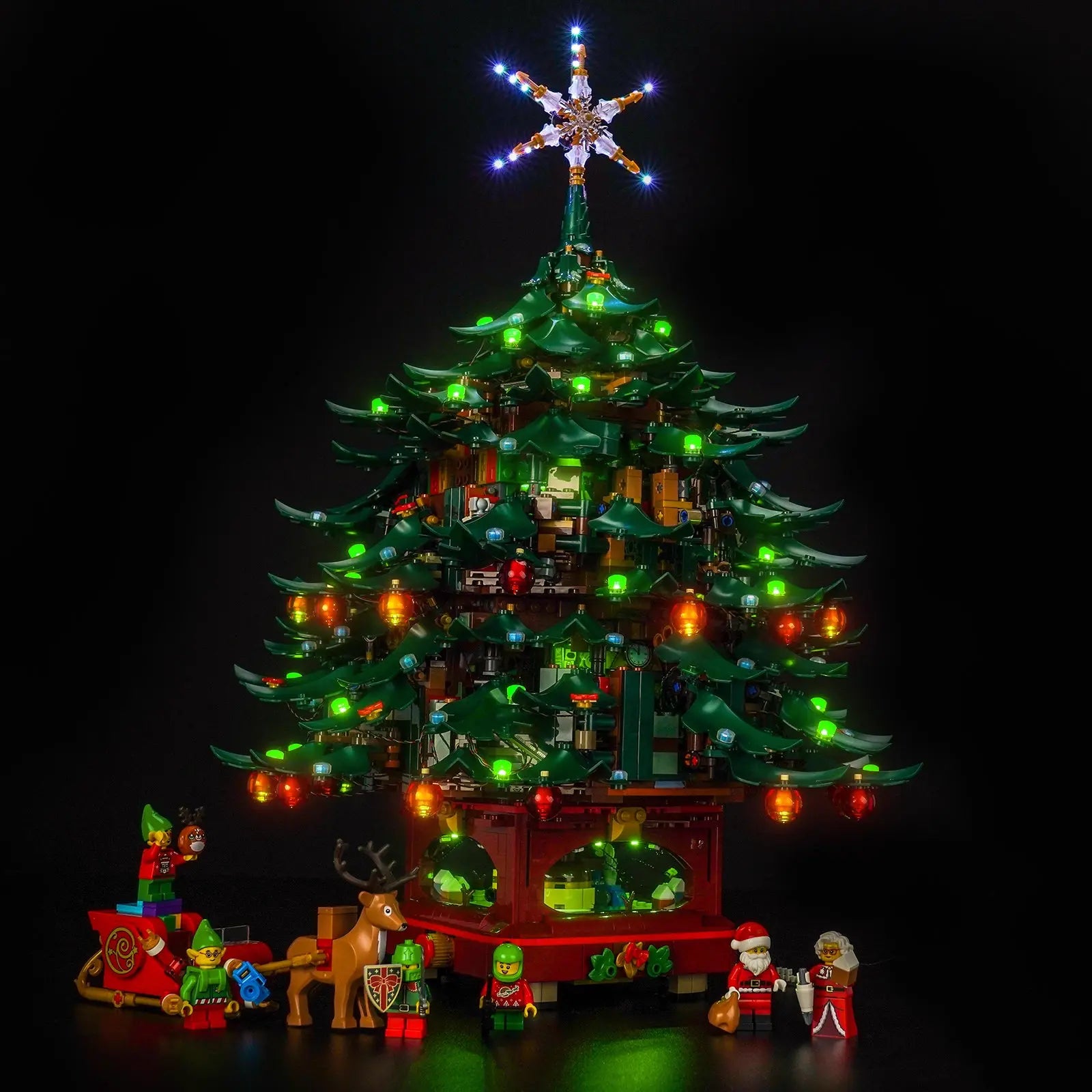 Kit d'éclairage pour sapin de Noël familial LEGO® Icons #41843