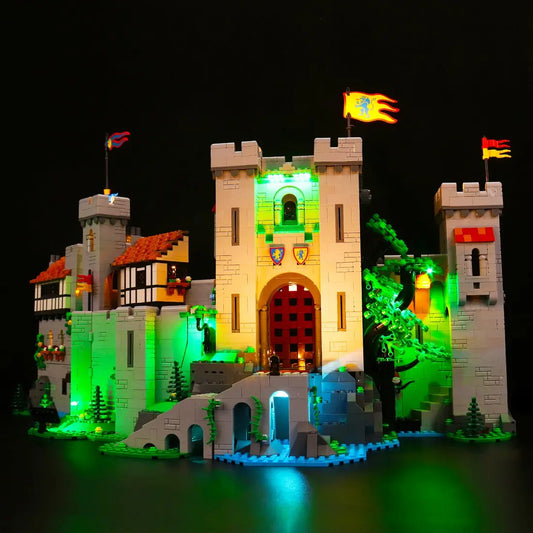 Kit d'éclairage pour le château des chevaliers du lion LEGO® Icons n° 10305 (version télécommandée)
