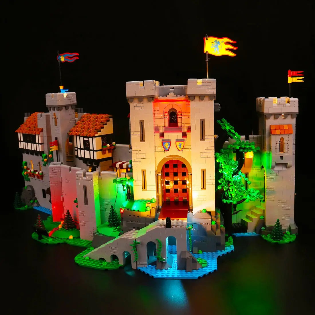Light Kit for LEGO® Icons Lion Knights' Castle #10305 (Remote Control Version)