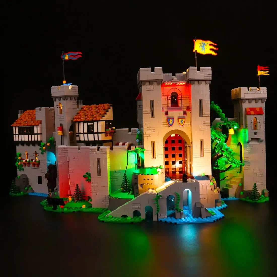 Light Kit for LEGO® Icons Lion Knights' Castle #10305 (Remote Control Version)