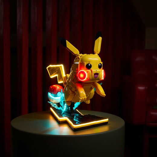 Modèle LEGO® Pokémon éclairé avec un kit LED Bright My Bricks