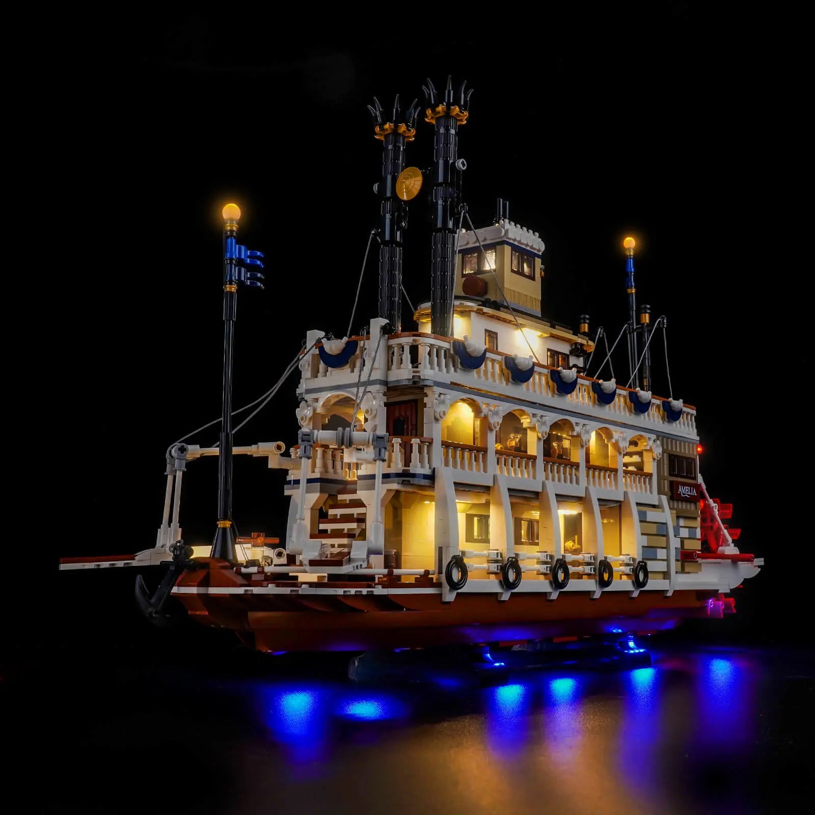 Kit d'éclairage pour le bateau à vapeur fluvial LEGO Ideas n° 21356