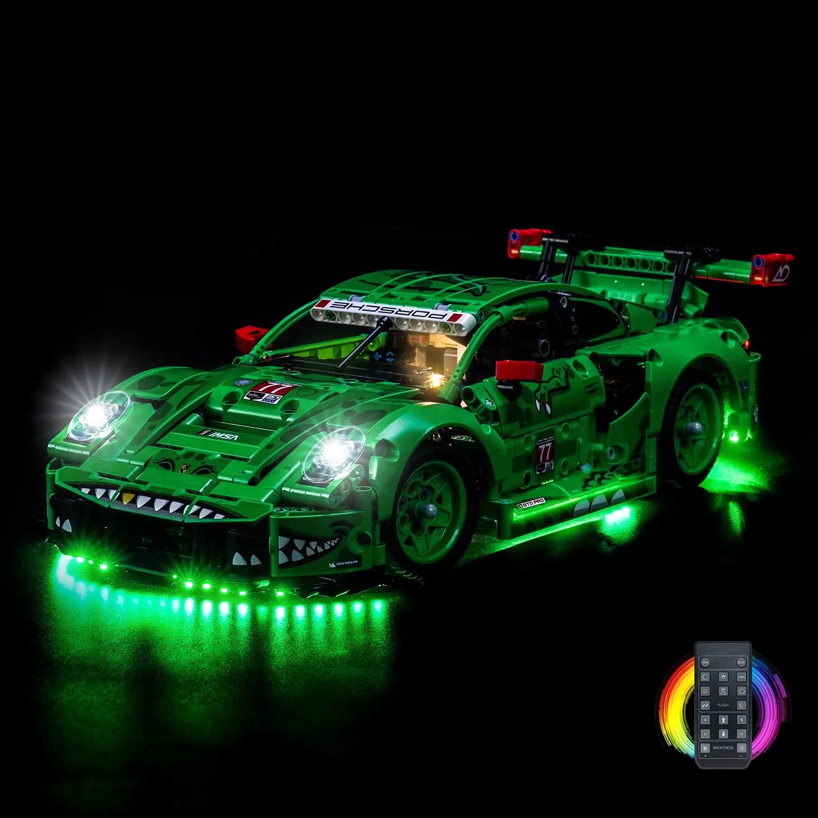Light Kit for LEGO® Technic Porsche 911 GT3 R REXY AO Racing Car #42224