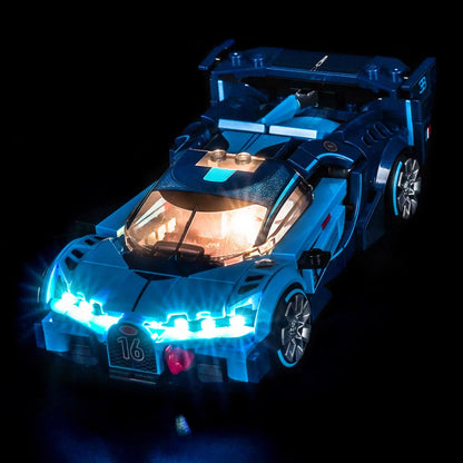 Light Kit for LEGO® Speed Champions Bugatti Vision GT Hyper Sports Car #77253