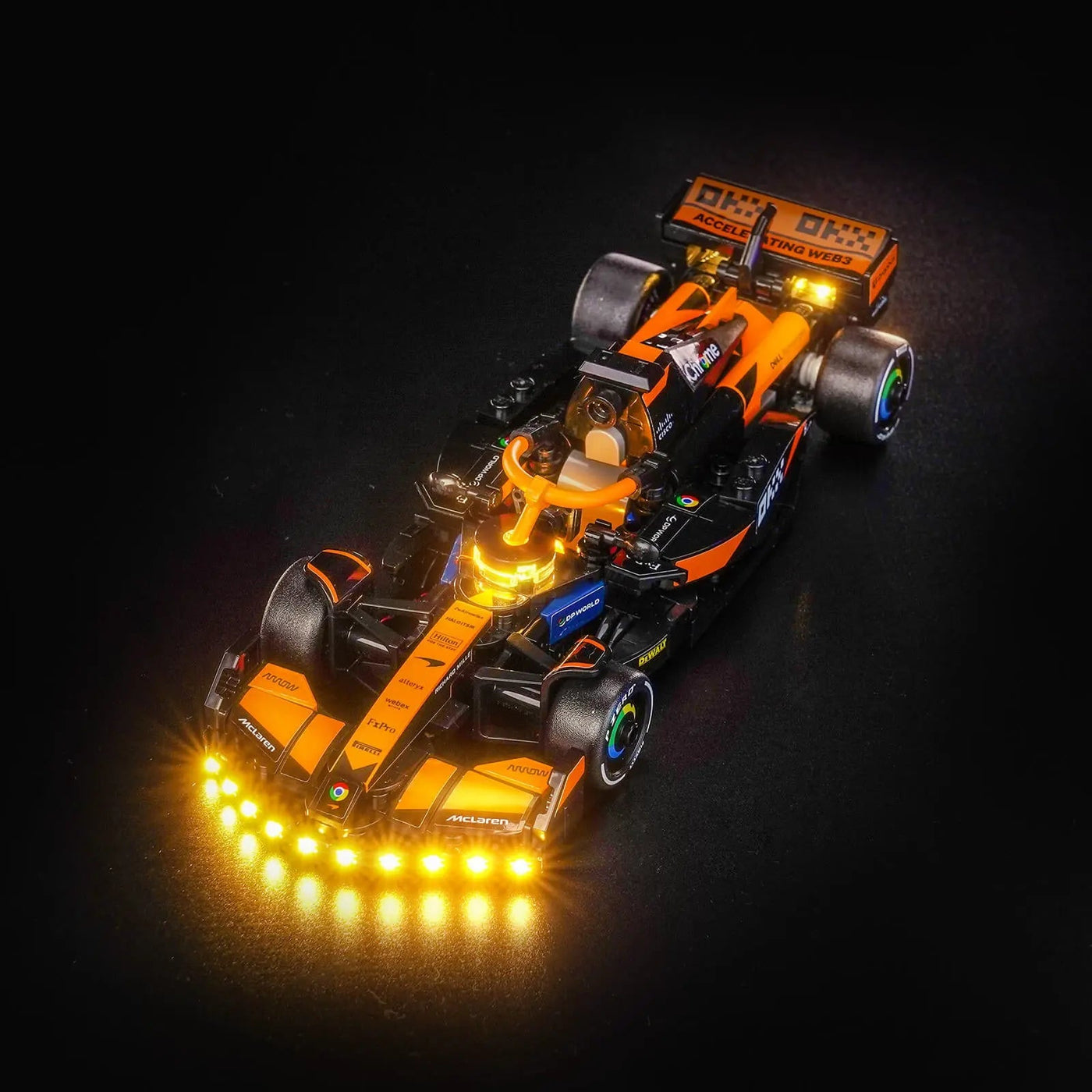 LED lights for LEGO® builds: LED Wall Frame for LEGO® F1 Speed Champions – Light Up Your Grid by Bright My Bricks