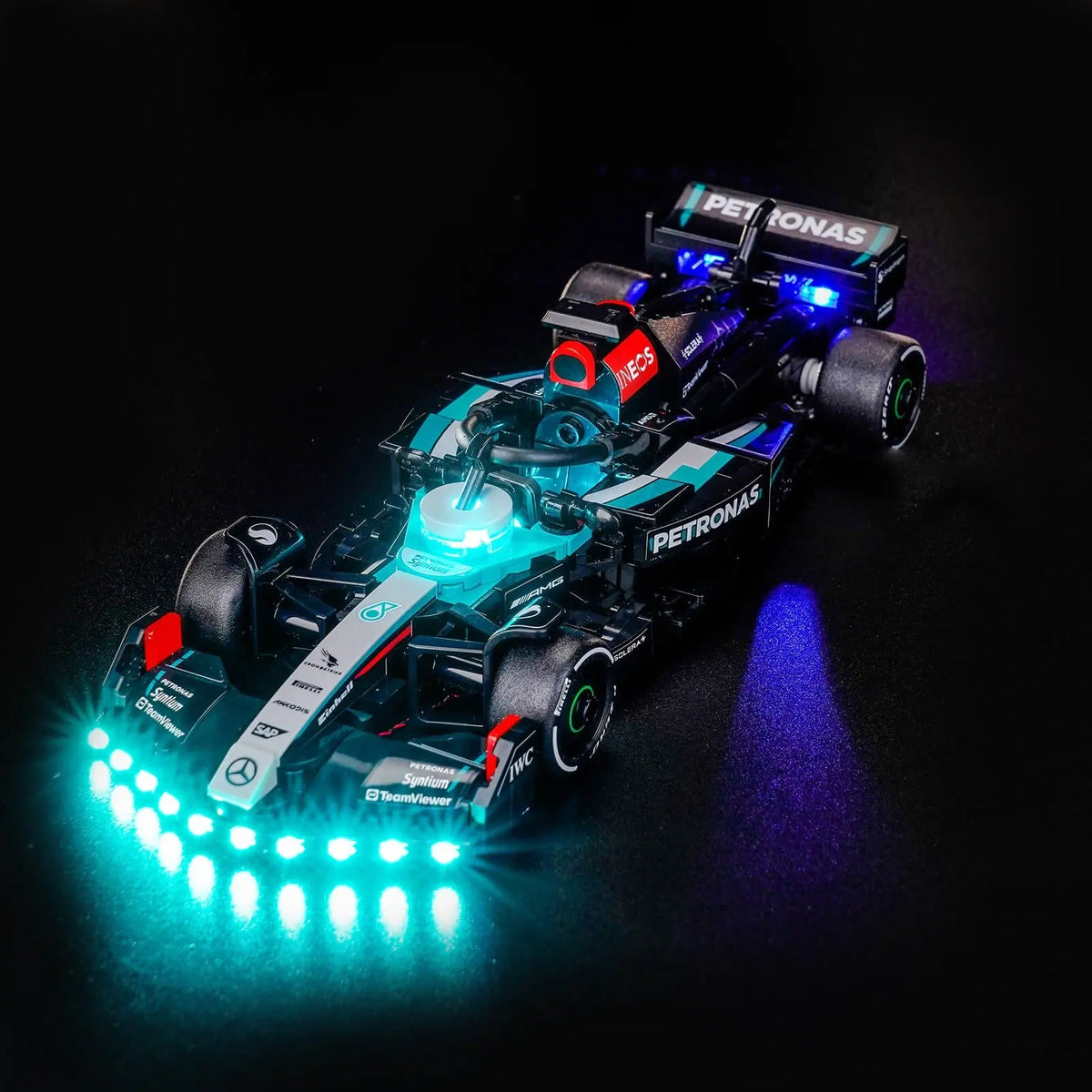 LED Wall Frame for LEGO® F1 Speed Champions – Light Up Your Grid LED strips and bricks detail (LED light kit for LEGO®)