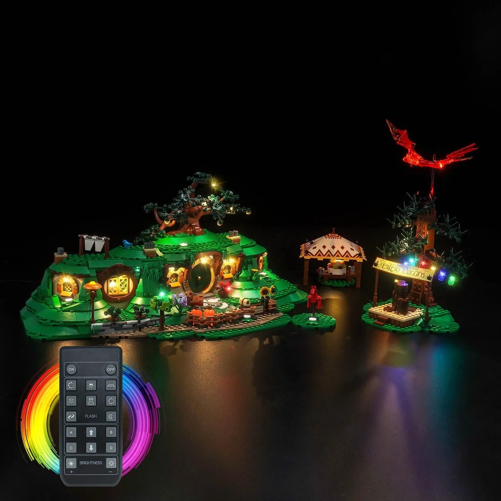 Light Kit for LEGO Icons The Lord of the Rings: The Shire™ 10354 - Bright My Bricks