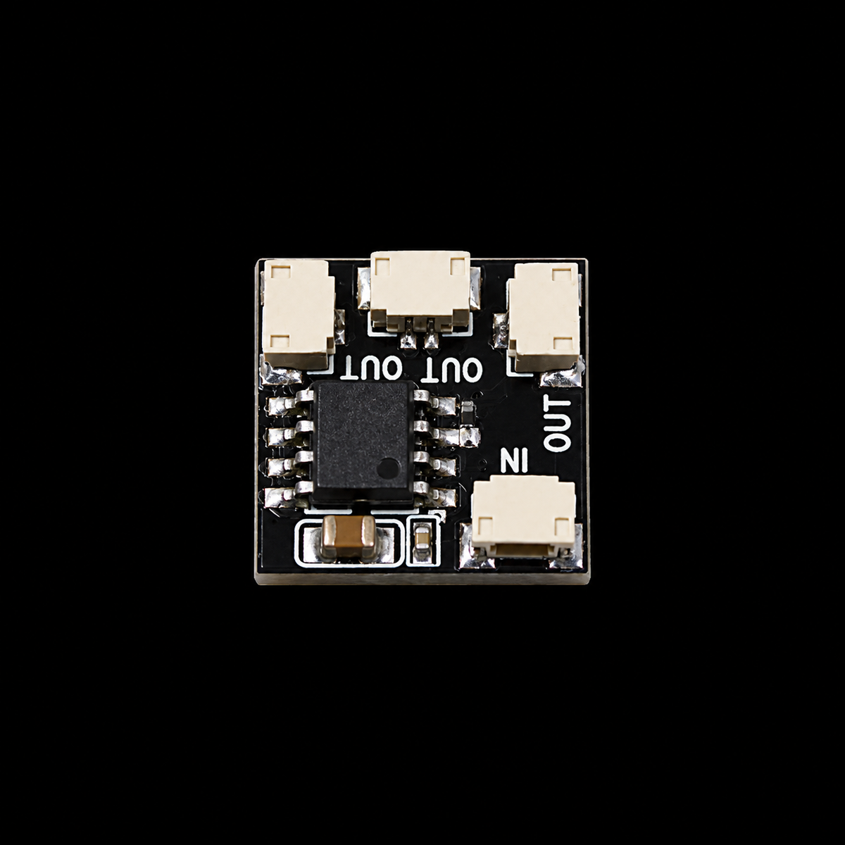 Compact three-output flame effect module for custom LEGO lighting