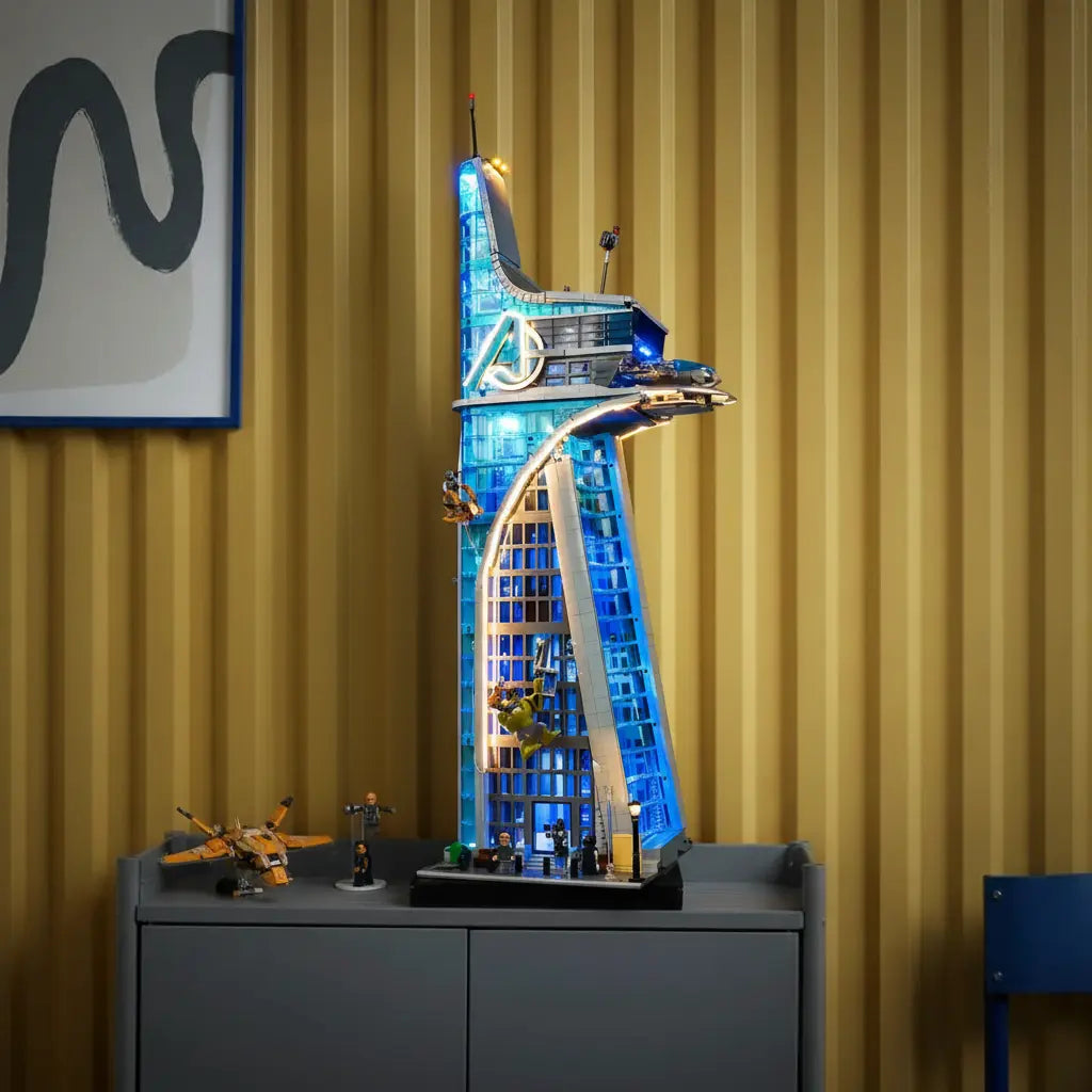 Shop premium LED light kits designed for LEGO® Marvel sets. Transform your superhero models into true collector’s pieces with easy-install lighting from Bright My Bricks—perfect for fans looking to enhance and display their Marvel LEGO® collection.