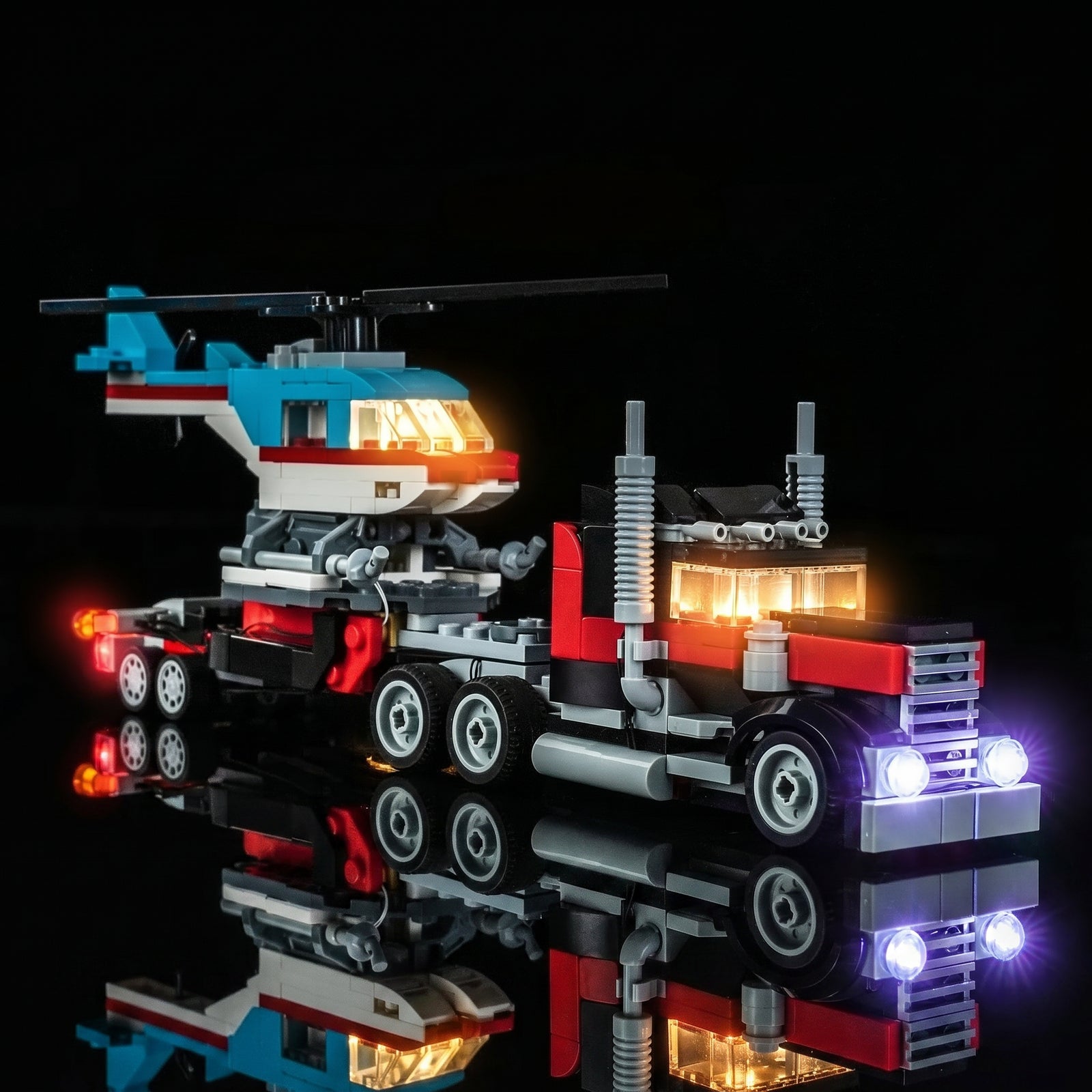 Light Kit for LEGO® Creator Flatbed Truck with Helicopter #31146