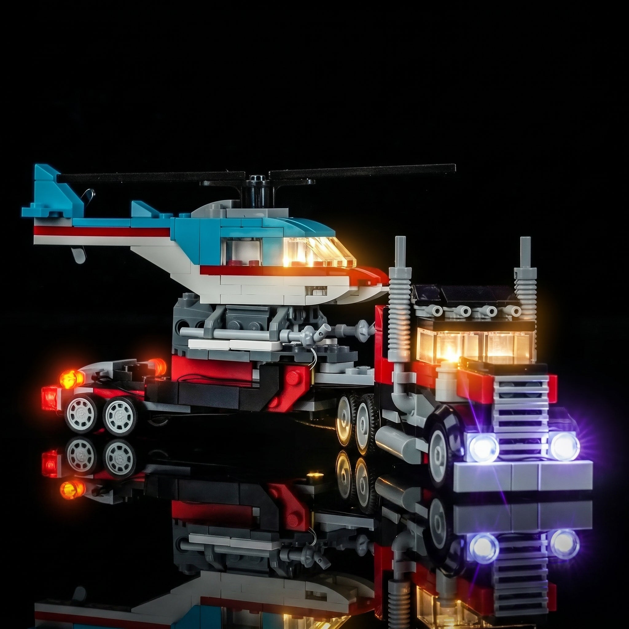 Light Kit for LEGO® Creator Flatbed Truck with Helicopter #31146