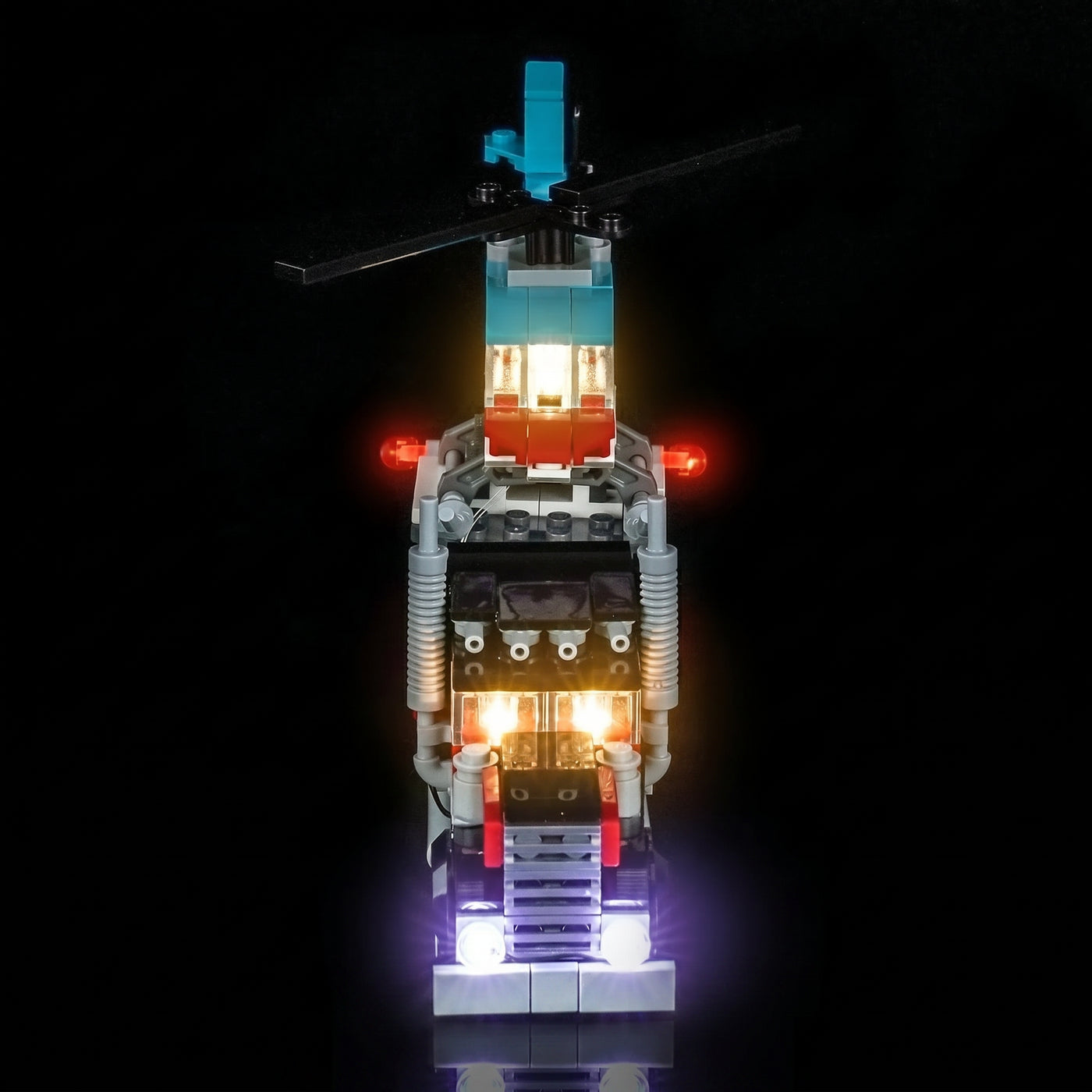 LED-Beleuchtungsset für LEGO® Tieflader mit Hubschrauber #31146