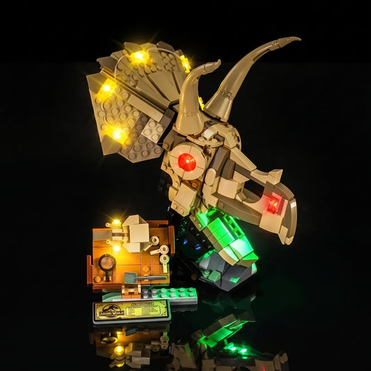Light Kit for LEGO® Jurassic World Dinosaur Fossils: Triceratops Skull #76969