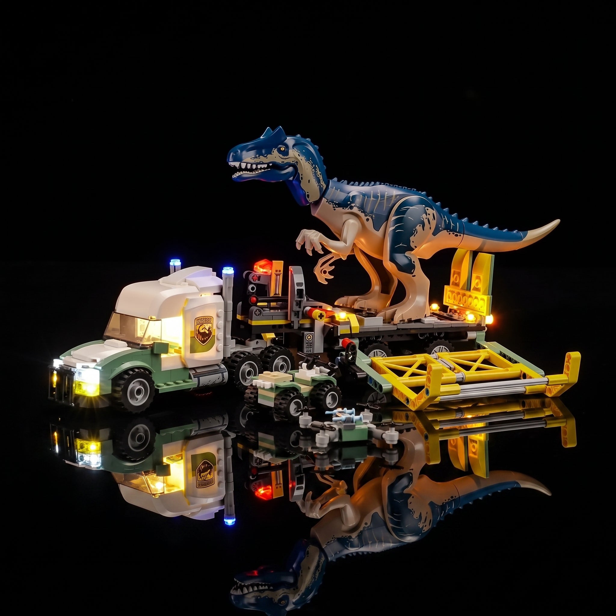Light Kit for LEGO® Jurassic World Dinosaur Missions: Allosaurus Transport Truck #76966