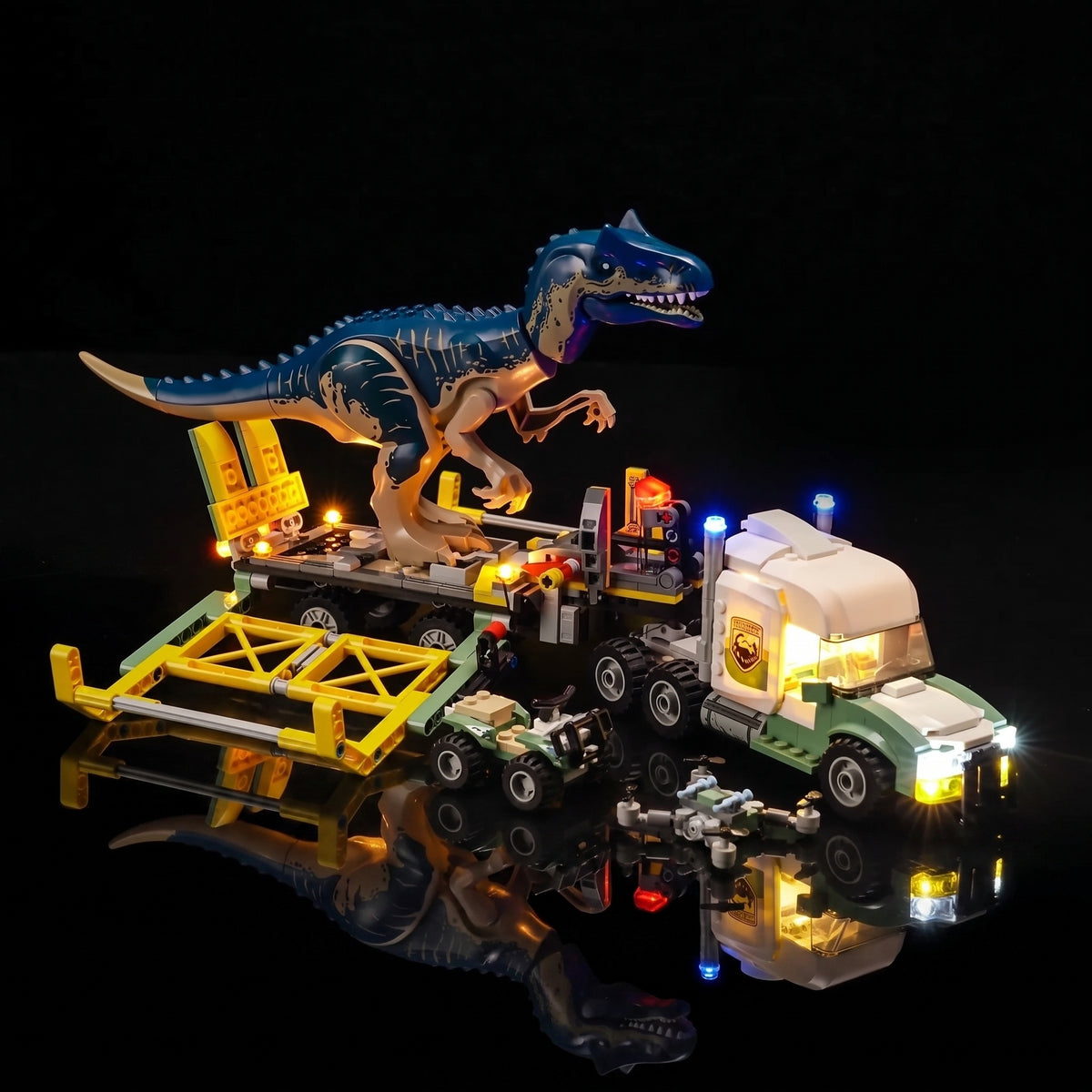 Kit LED pour LEGO® Missions dinosaures : le camion de transport de l’allosaure #76966
