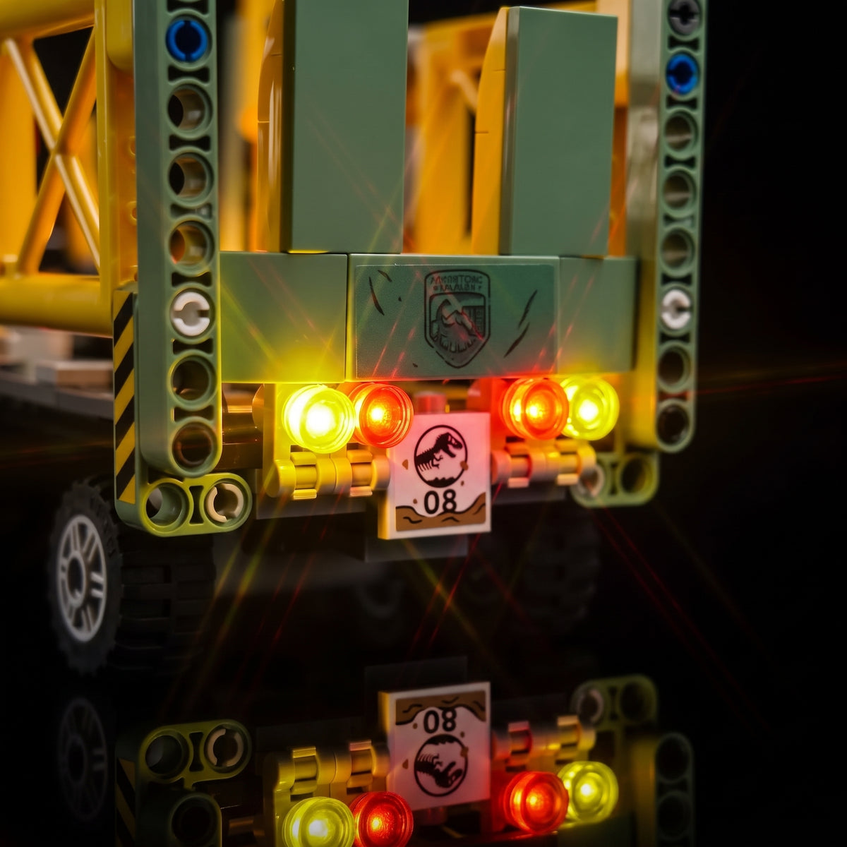 Kit LED pour LEGO® Missions dinosaures : le camion de transport de l’allosaure #76966