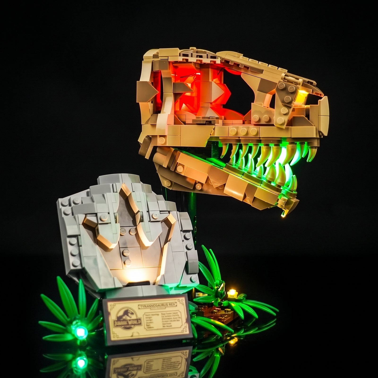 Kit LED pour LEGO® Les fossiles de dinosaures : le crâne du T. rex #76964