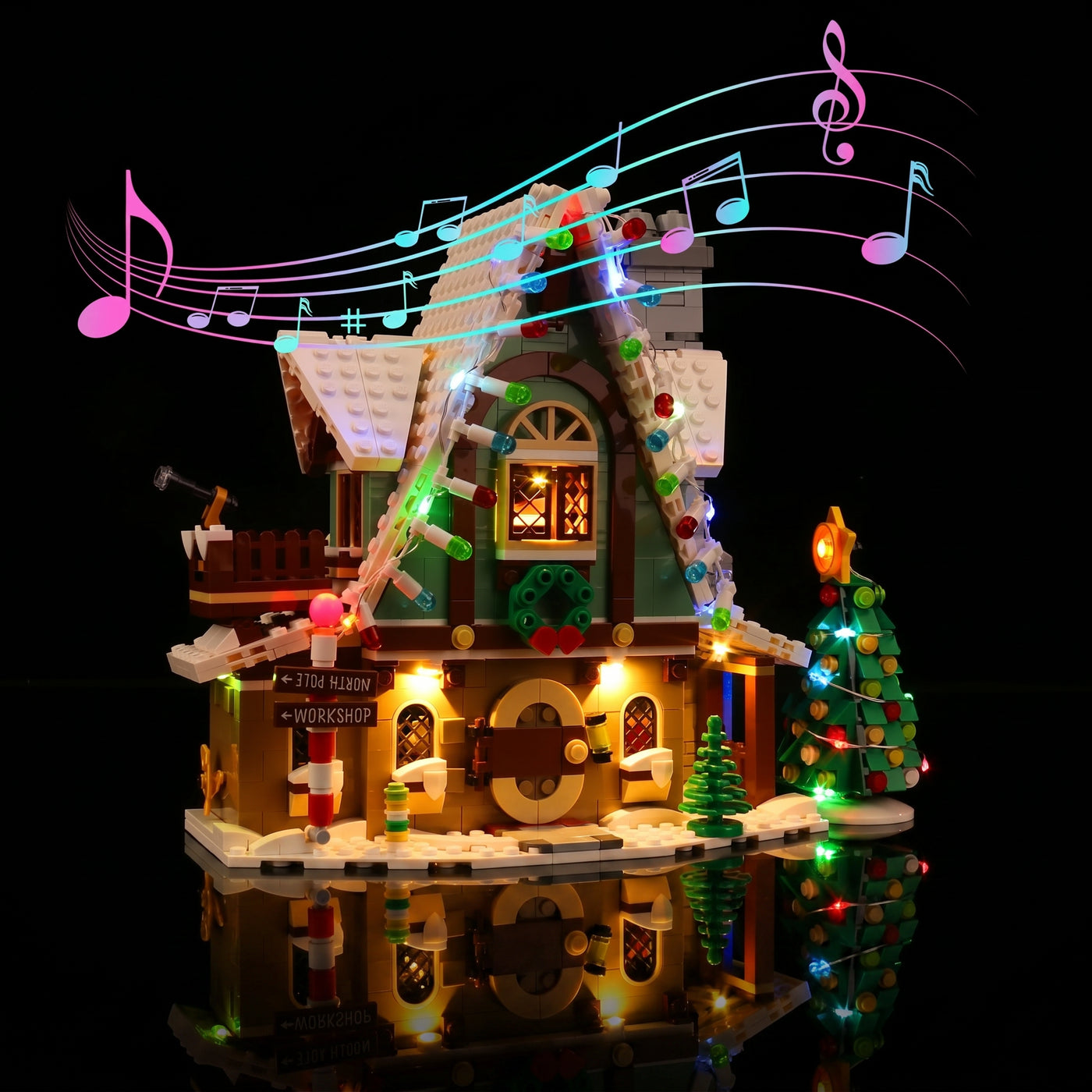 LED-Beleuchtungsset für LEGO® Elfen-Klubhaus #10275 – Musik-Version