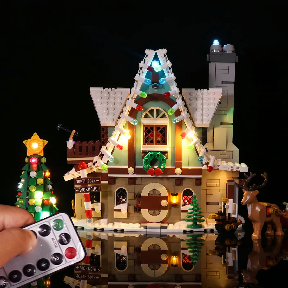 Light Kit for LEGO® Icons Elf Club House #10275 Remote Control