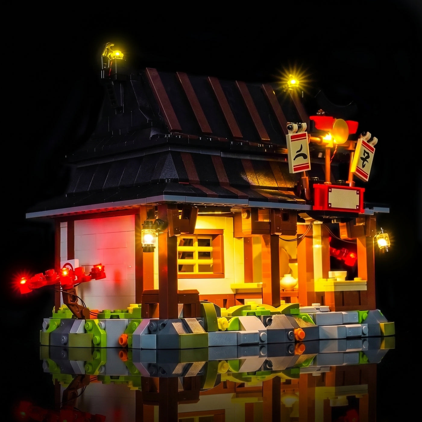 LED-Beleuchtungsset für LEGO® 15-jähriges Jubiläum der Vier-Waffen-Schmiede #71858