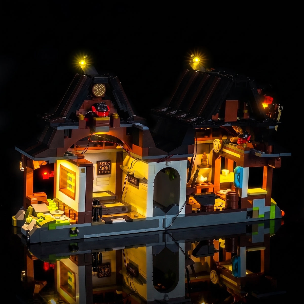 LED-Beleuchtungsset für LEGO® 15-jähriges Jubiläum der Vier-Waffen-Schmiede #71858