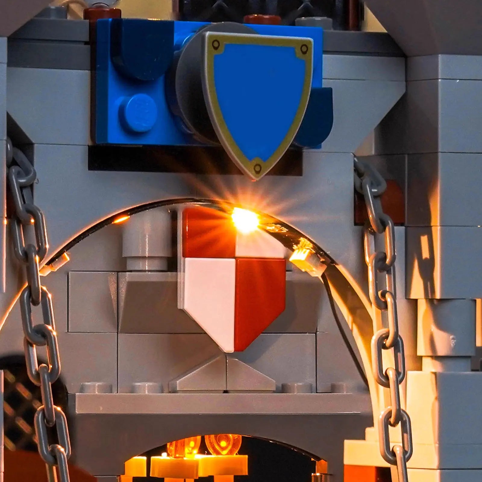 Kit d'éclairage pour le château médiéval LEGO® Creator 3-en-1 avec cheval et chevalier #31168