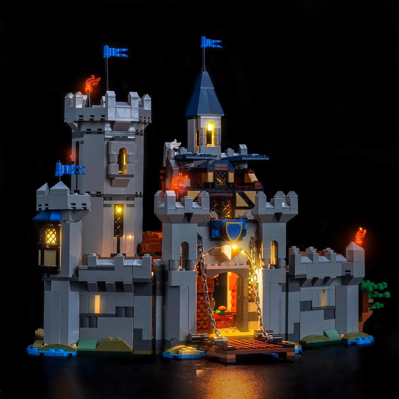 Kit d'éclairage pour le château médiéval LEGO® Creator 3-en-1 avec cheval et chevalier #31168