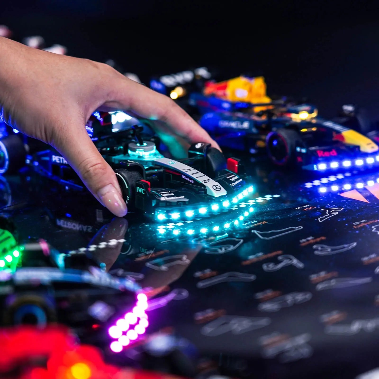 Cadre mural LED pour LEGO® F1 Speed ​​Champions – Illuminez votre grille