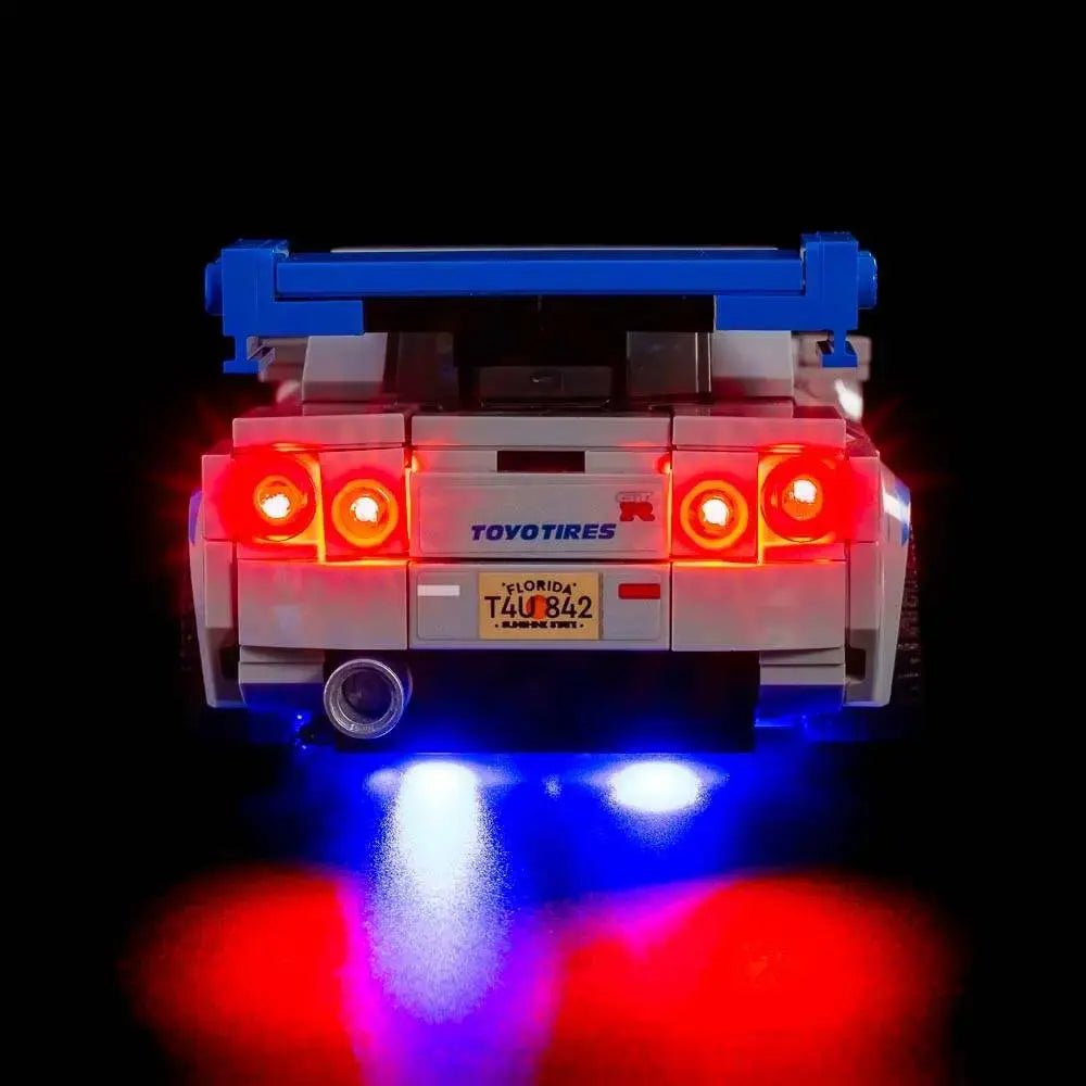 Light Kit for LEGO 2 Fast 2 Furious Nissan Skyline GT - R (R34) 76917 - Bright My Bricks