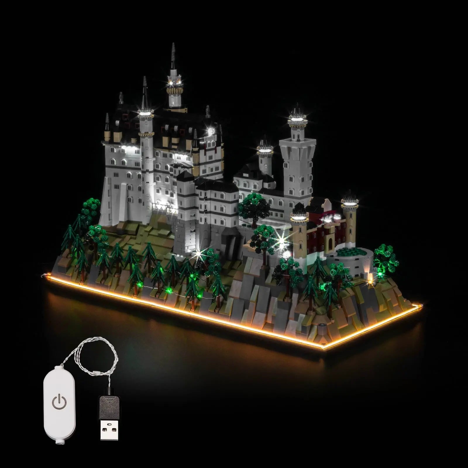Light Kit for LEGO® Architecture Neuschwanstein Castle 21063 - Bright My Bricks