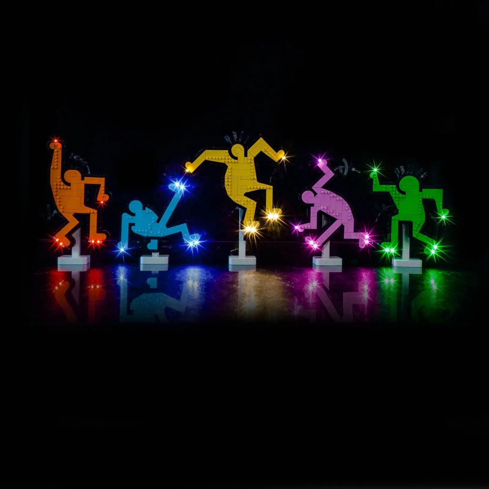 Beleuchtungsset für LEGO® Art Keith Haring – Tanzende Figuren #31216