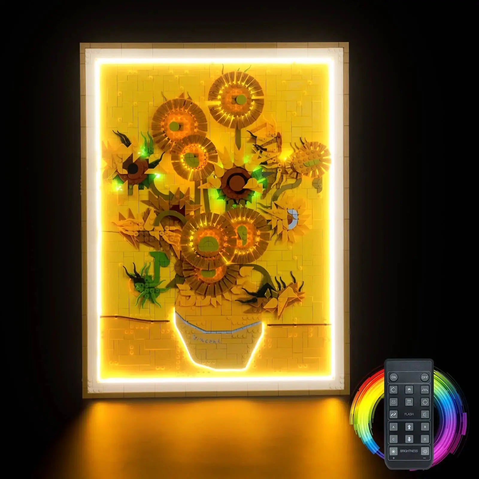 Light Kit for LEGO Art Vincent van Gogh Sunflowers 31215 - Bright My Bricks