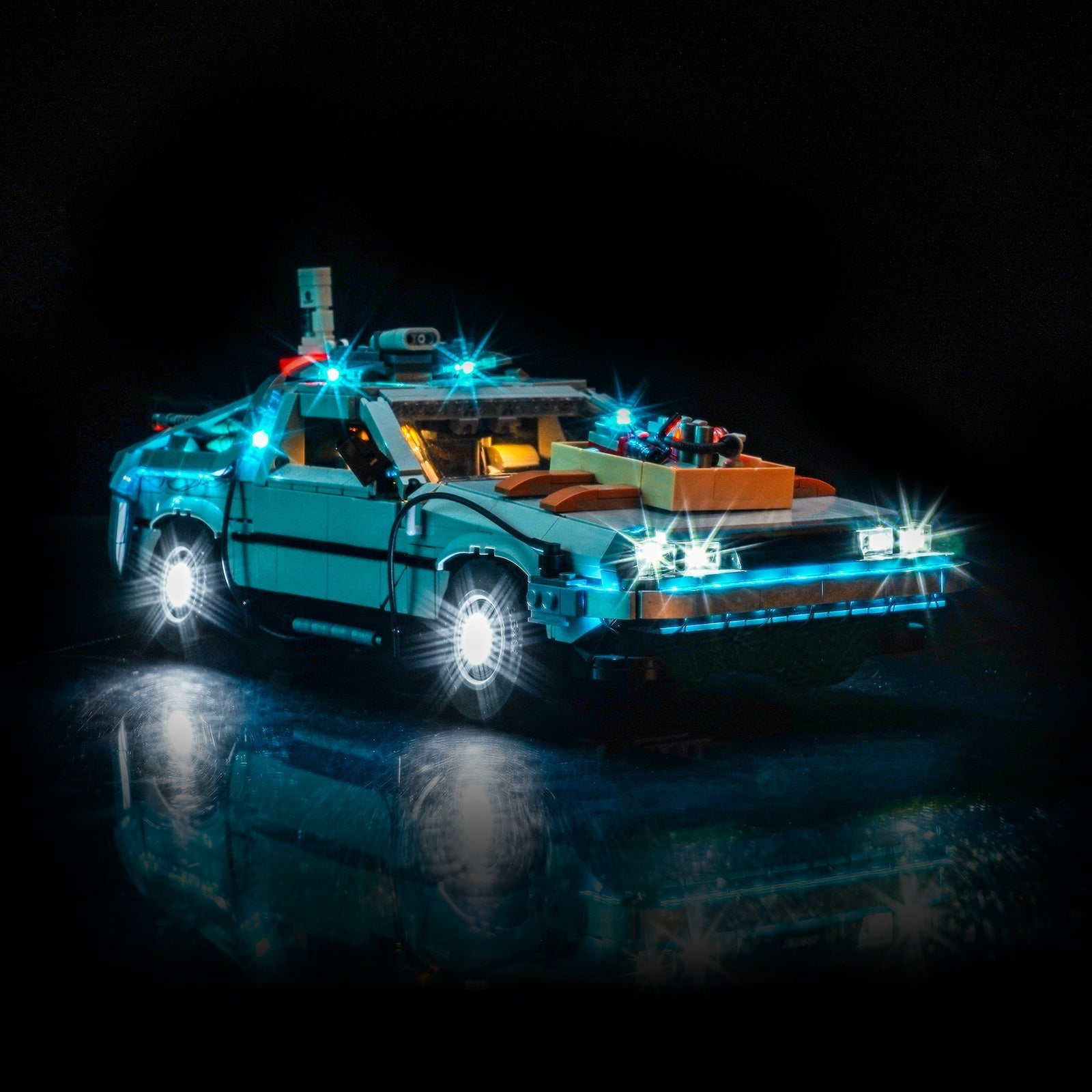 Light Kit for LEGO® DeLorean Time Machine 10300 2.0 - Bright My Bricks