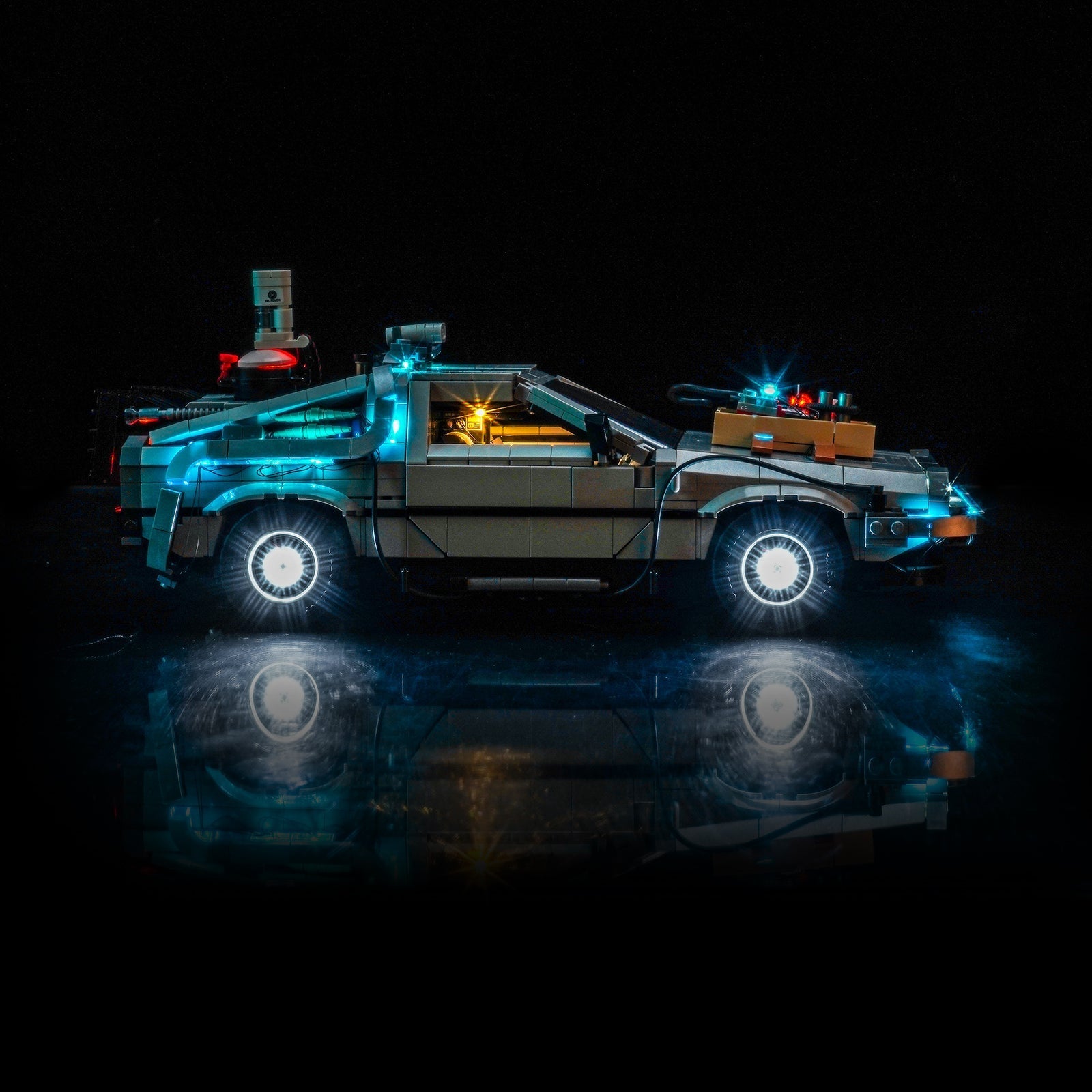 Light Kit for LEGO® DeLorean Time Machine 10300 2.0 - Bright My Bricks