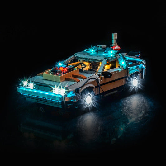 Light Kit for LEGO® DeLorean Time Machine 10300 2.0 - Bright My Bricks