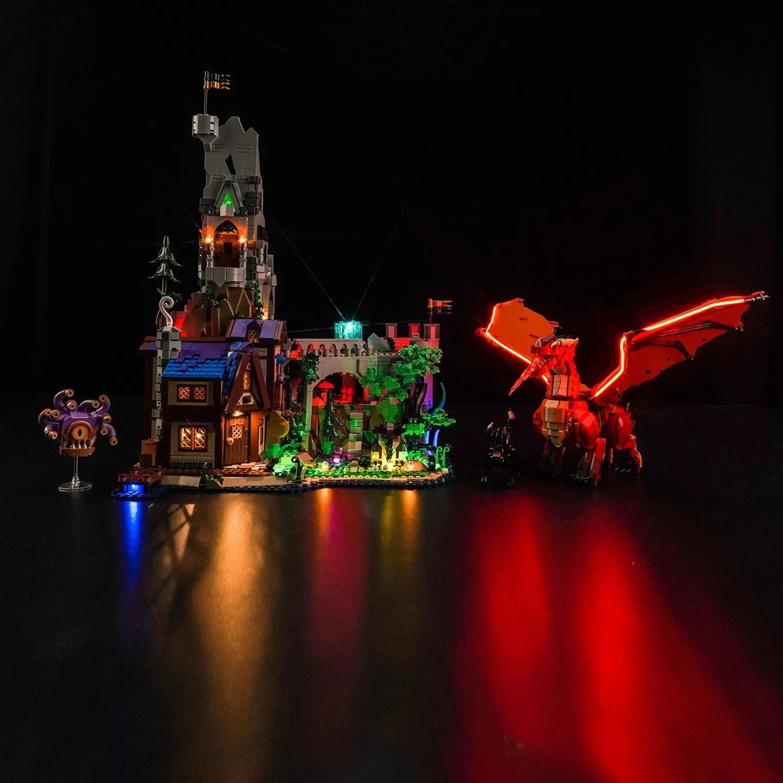 Kit d'éclairage pour LEGO® Dungeons & Dragons : l’histoire du dragon rouge #21348