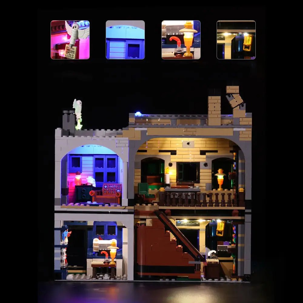 Light Kit for LEGO Harry Potter Diagon Alley 75978 - Bright My Bricks