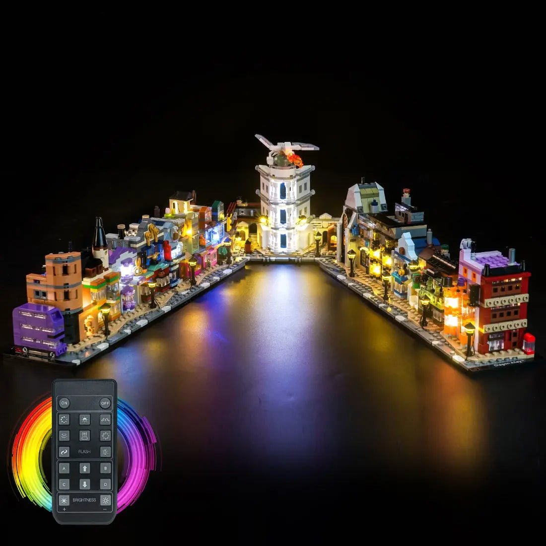 Light Kit for LEGO® Harry Potter™ Diagon Alley™: Wizarding Shops 76444 - Bright My Bricks