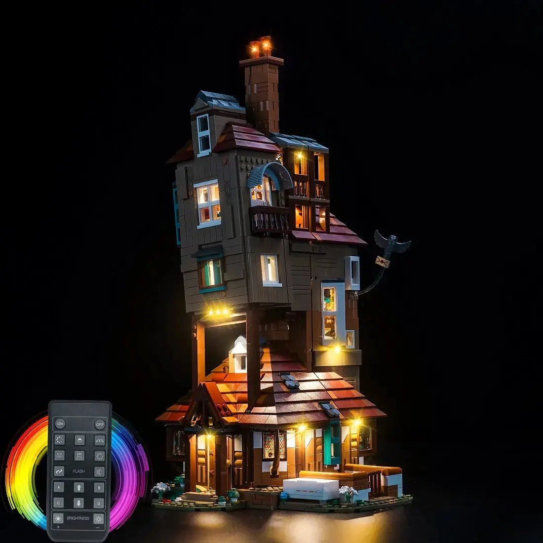 Light Kit for LEGO Harry Potter The Burrow – Collectors' Edition 76437 - Bright My Bricks