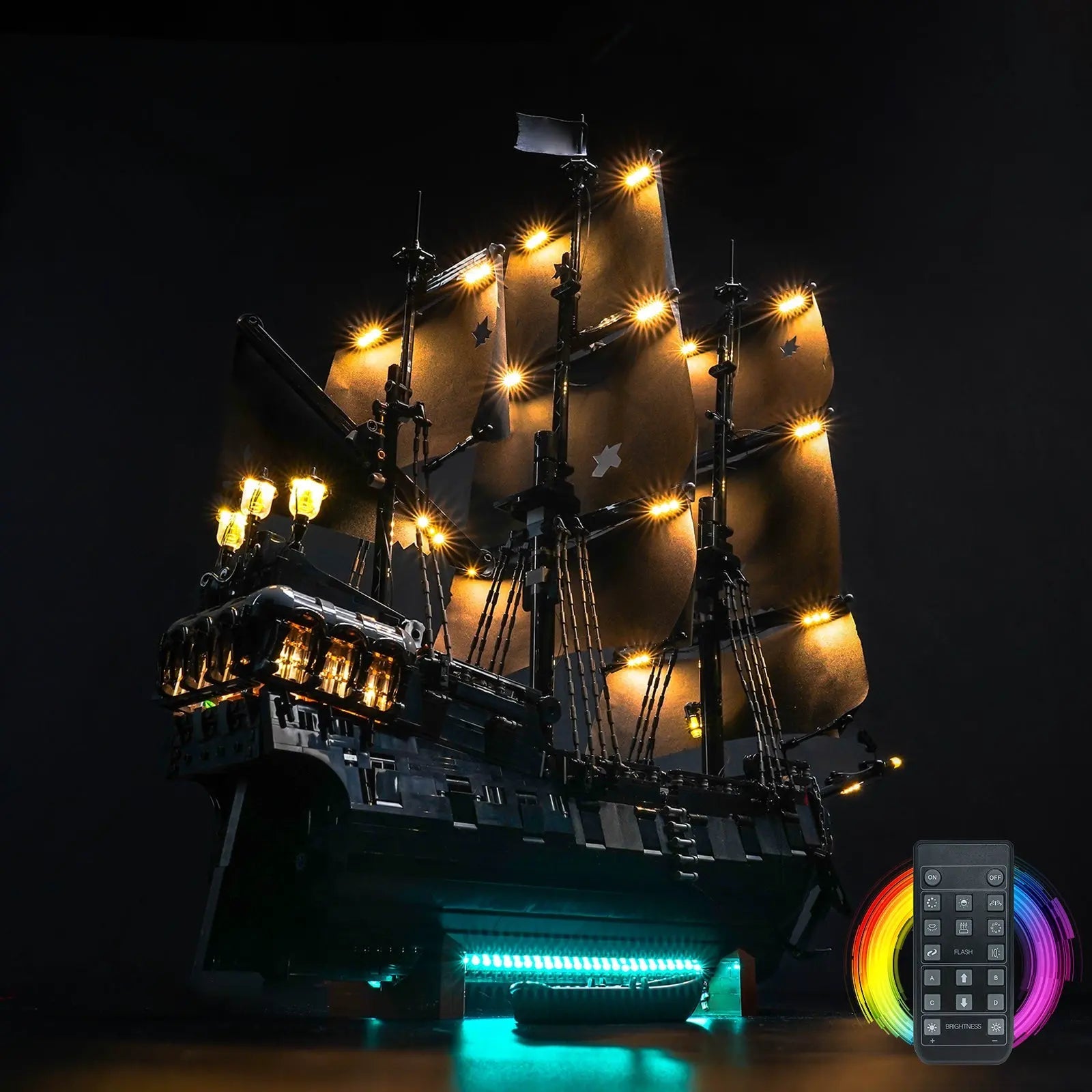 Light Kit for LEGO® Icons Captain Jack Sparrow's Pirate Ship 10365 - Bright My Bricks