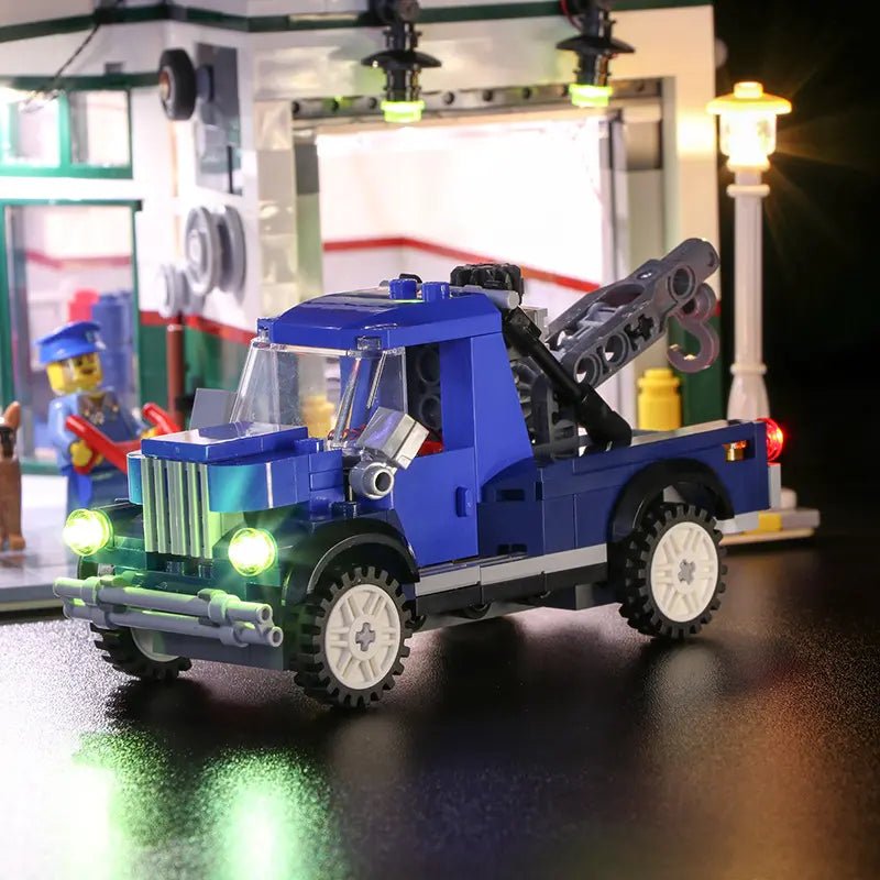 Light Kit for LEGO® Icons Corner Garage 10264 - Bright My Bricks