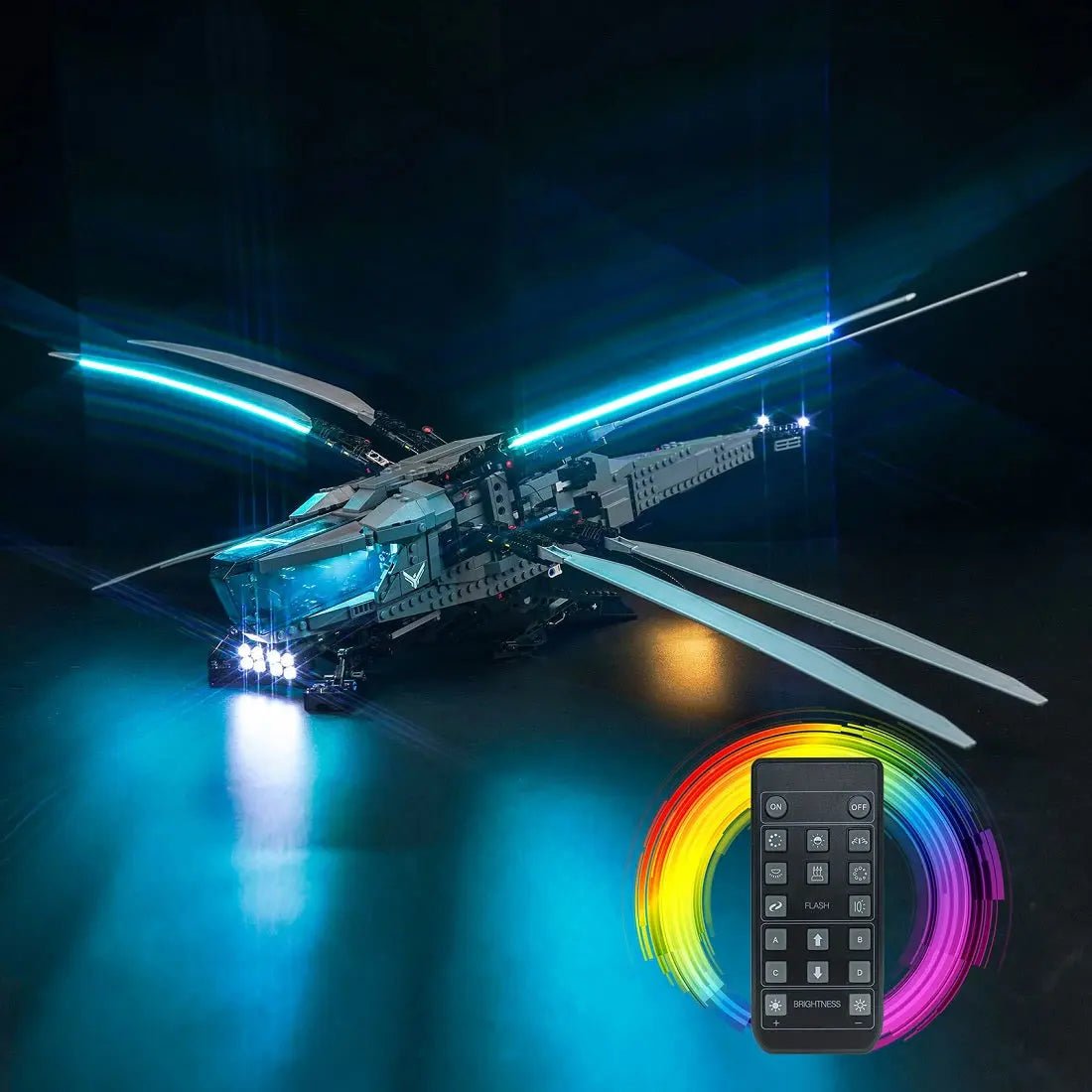 Light Kit for LEGO® Icons Dune Atreides Royal Ornithopter 10327 - Bright My Bricks