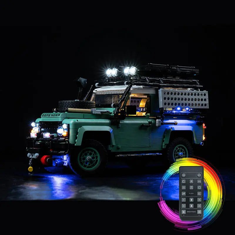 Light Kit for LEGO® Icons Land Rover Classic Defender 90 10317 - Bright My Bricks
