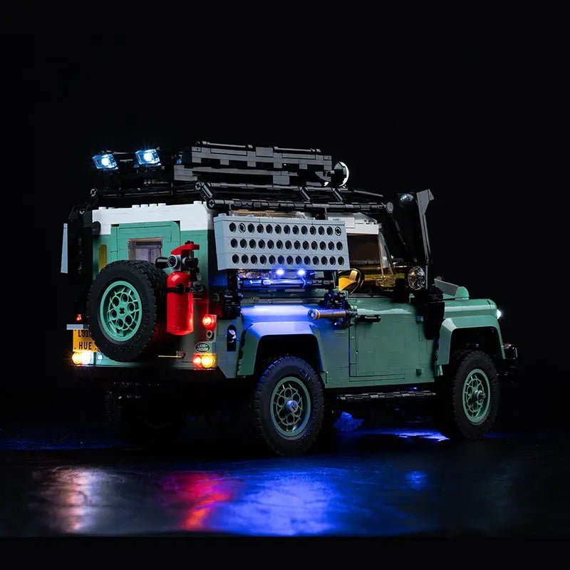 Light Kit for LEGO® Icons Land Rover Classic Defender 90 10317 - Bright My Bricks