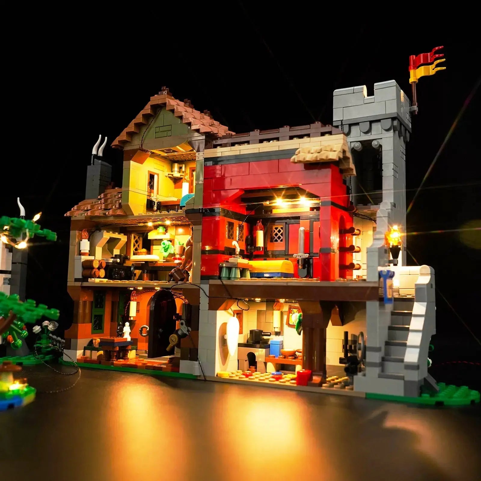 Light Kit for LEGO Icons Medieval Town Square 10332 - Bright My Bricks