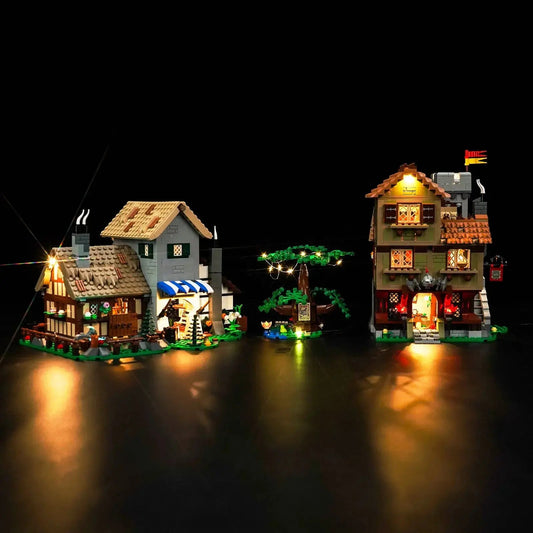 Light Kit for LEGO Icons Medieval Town Square 10332 - Bright My Bricks