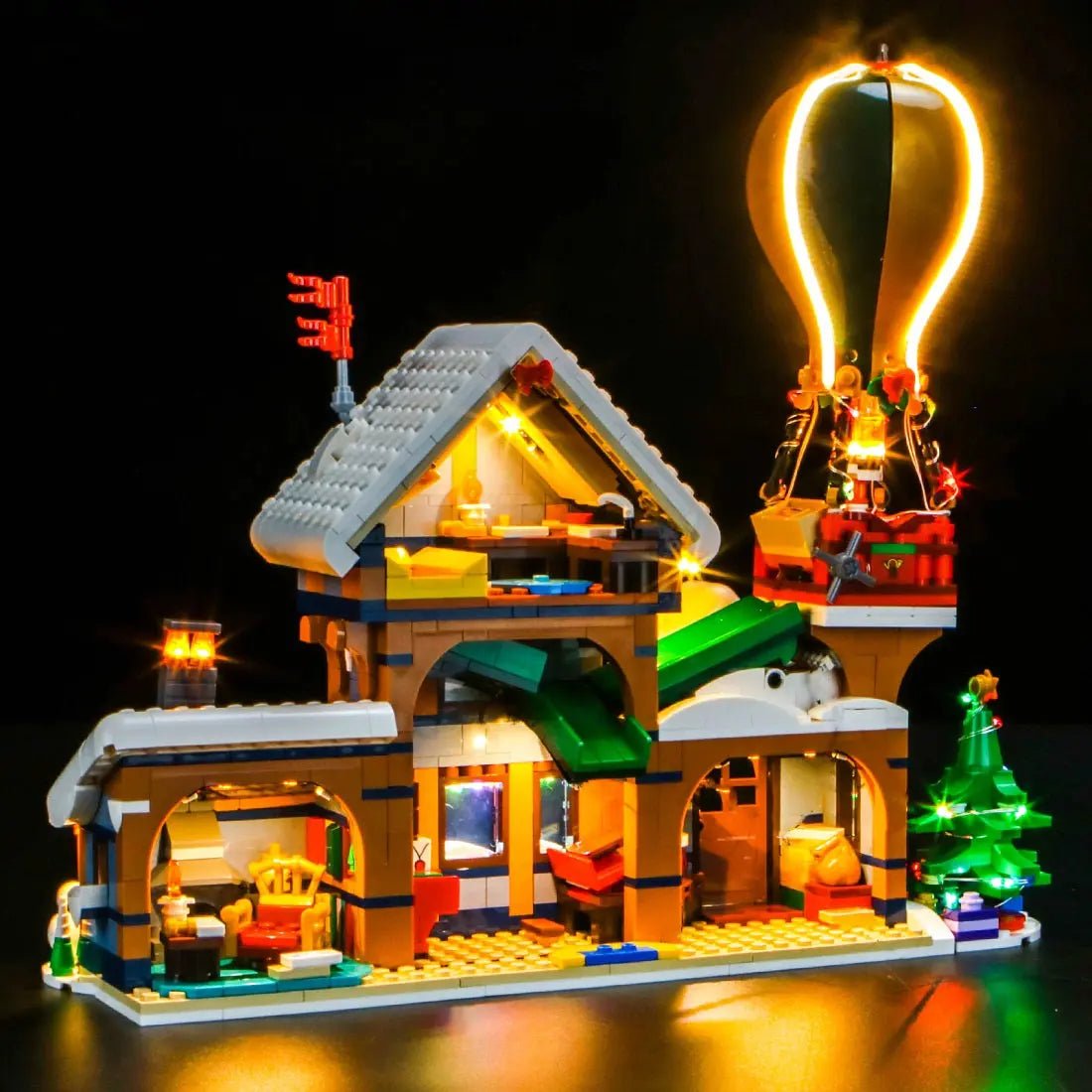 Light Kit for LEGO Icons Santa's Post Office 10339 - Bright My Bricks